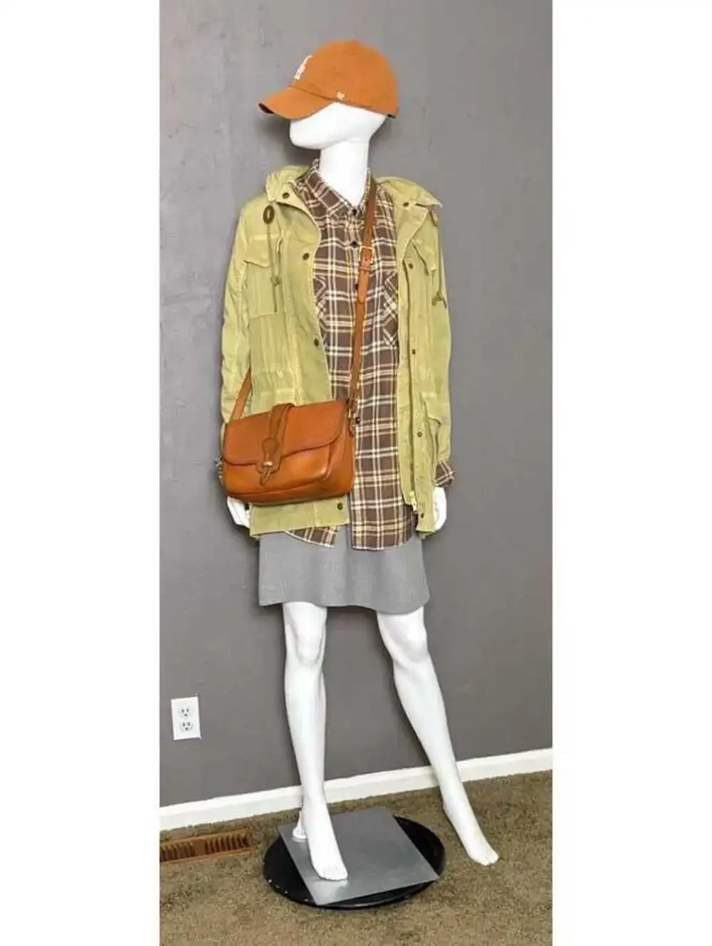 Vintage Brown Plaid Soft 100% Cotton Flannel Shirt from JCREW size XL